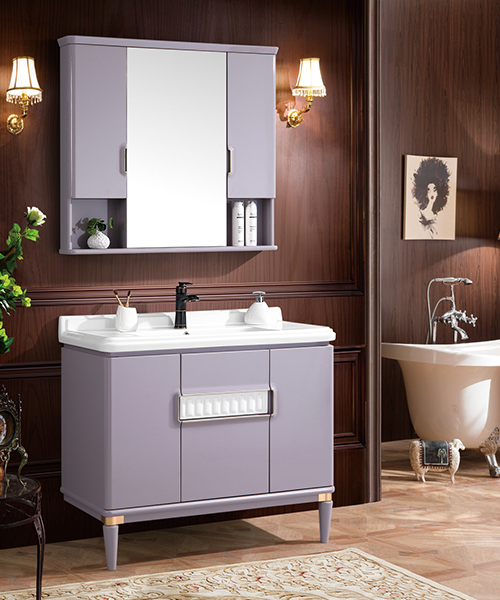 ตู้ห้องน้ำ ไฮเอนด์ สวยหรู อบอุ่น ขายด่วน Modern Style Bathroom Luxury Shower Room Cabinet With Mirror Cabinet JH-P1901-2